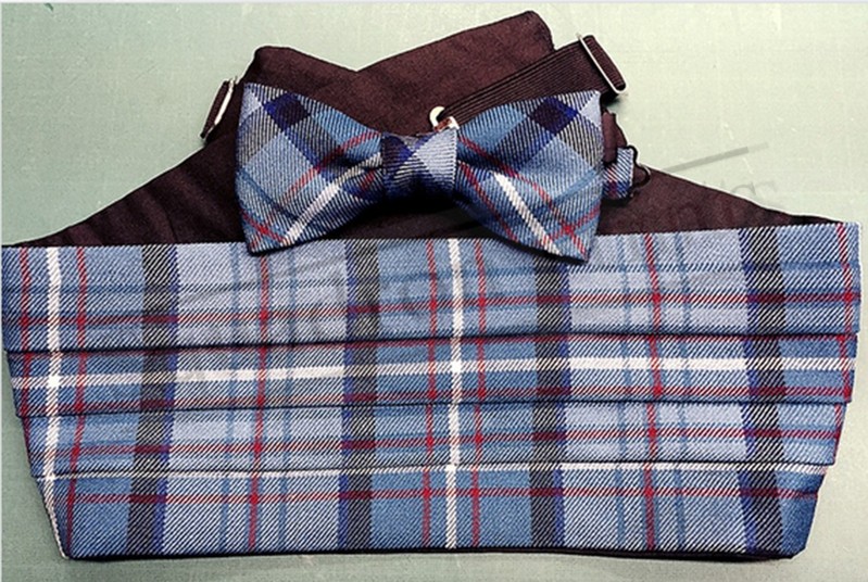 RAF Tartan Bow Tie and Cummerbund 44"