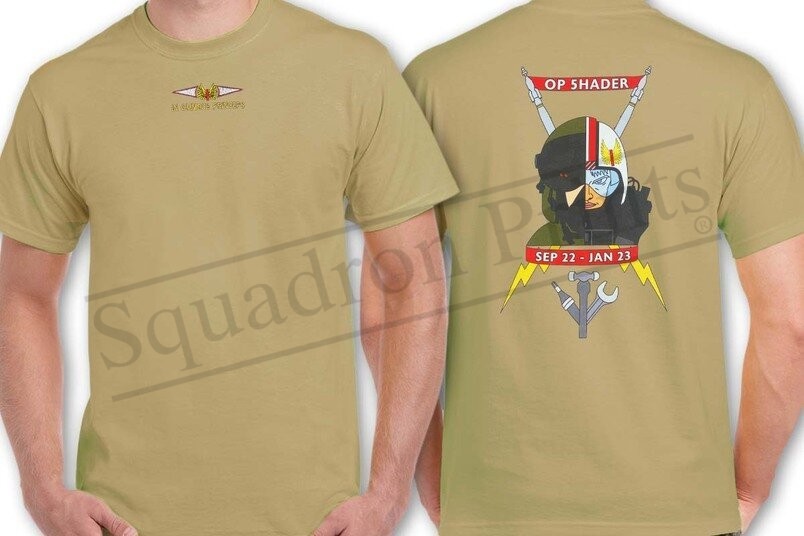 1(F) Squadron Op Shader 2022 Desert/Sand Tshirt