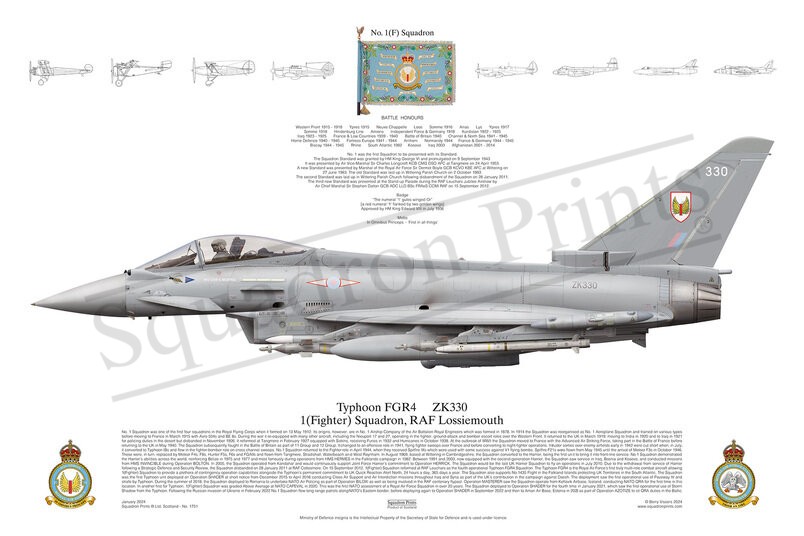 1 Sqn, Typhoon FGR4 print