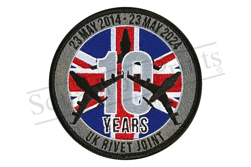 10 Years UK Rivet Joint Patch (1 per person)