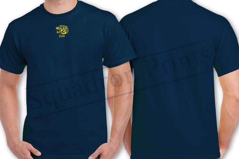 230 Squadron RAF Tiger Puma Navy T-shirt