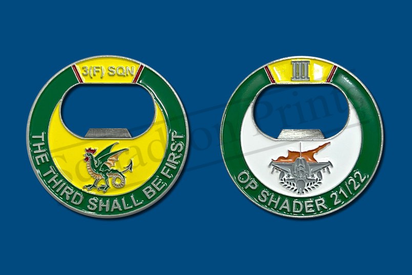 3(F) Squadron Op Shader 2021/22 Bottle Opener Coin
