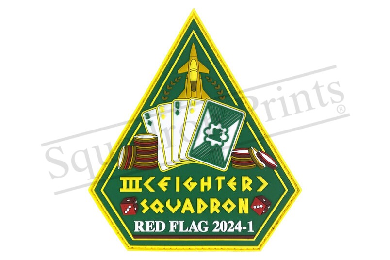 3 Squadron Red Flag 24-1 PVC Patch (1 per person)