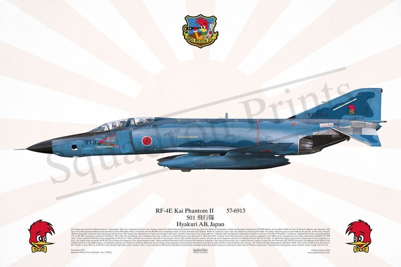 501 Hikotai, RF-4E Kai Phantom II print