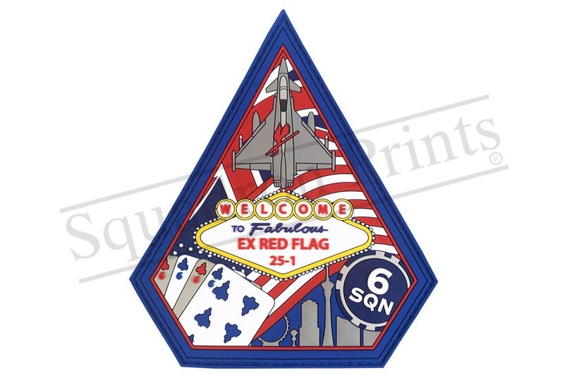 6 Squadron Red Flag 25-1 PVC Spearhead Patch 1pp/household