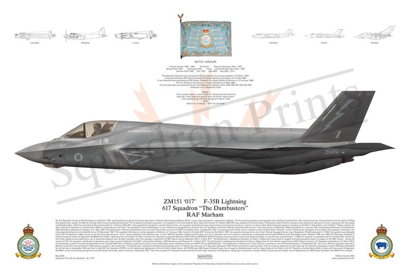 617 Sqn, F-35B Lightning print