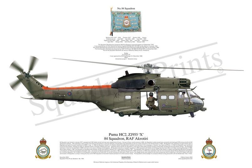 84 Sqn, Puma HC2 print