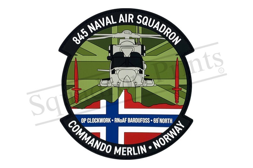 845 NAS Commando Merlin PVC Patch