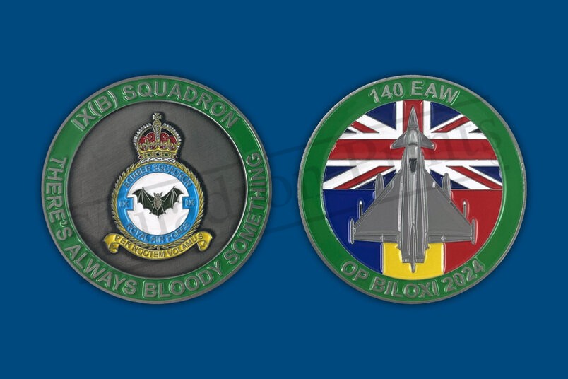 9 Squadron 140 EAW Op Biloxi '24 Coin