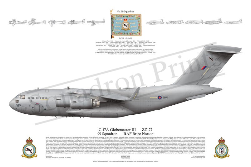 99 Sqn, C-17A Globemaster III print