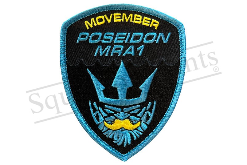 P-8 Poseidon BLUE Shield Patch Movember 