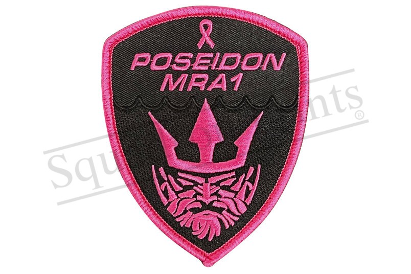 P-8 Poseidon PINK Shield Patch Breast Cancer