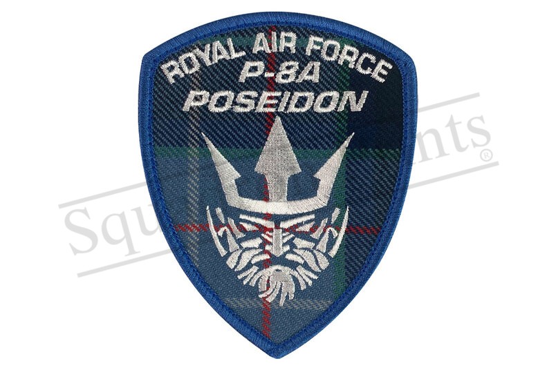 RAF Lossiemouth Tartan P-8A Poseidon Shield Patch