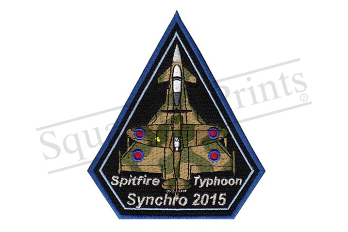 RAF Typhoon Spitfire Synchro 2015  Spearhead Patch Blue