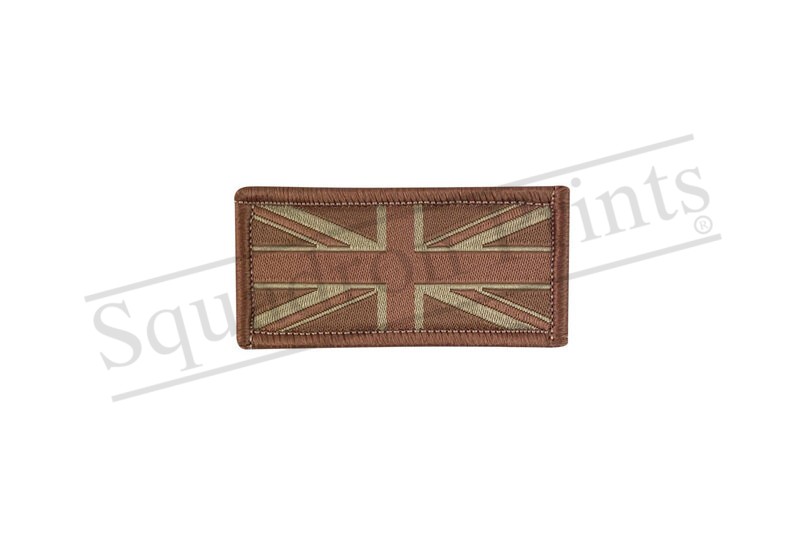 Small Union Jack Tab Patch Desert/Sand