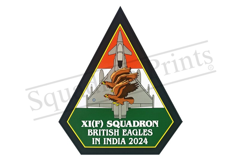 XI(F) Squadron India Typhoon PVC Patch 1 Per Person