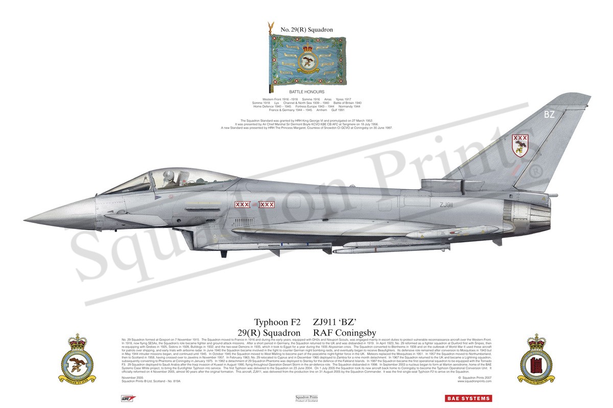 Typhoon F2 - Print | Squadron Prints