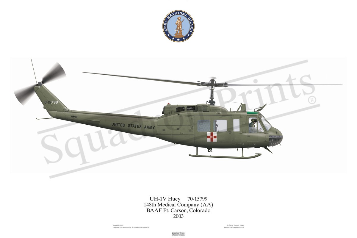 UH-1V Huey - Print | Squadron Prints