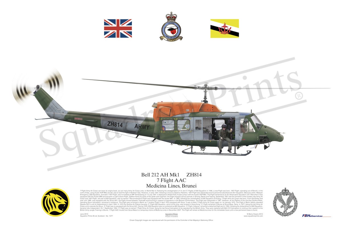 Bell 212 AH Mk1 - Print | Squadron Prints