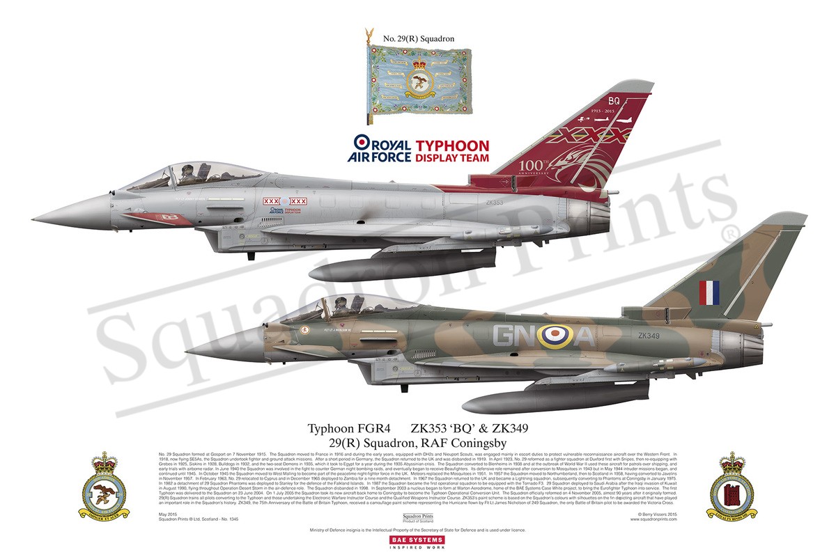 Typhoon FGR4, Centenary - Print | Squadron Prints