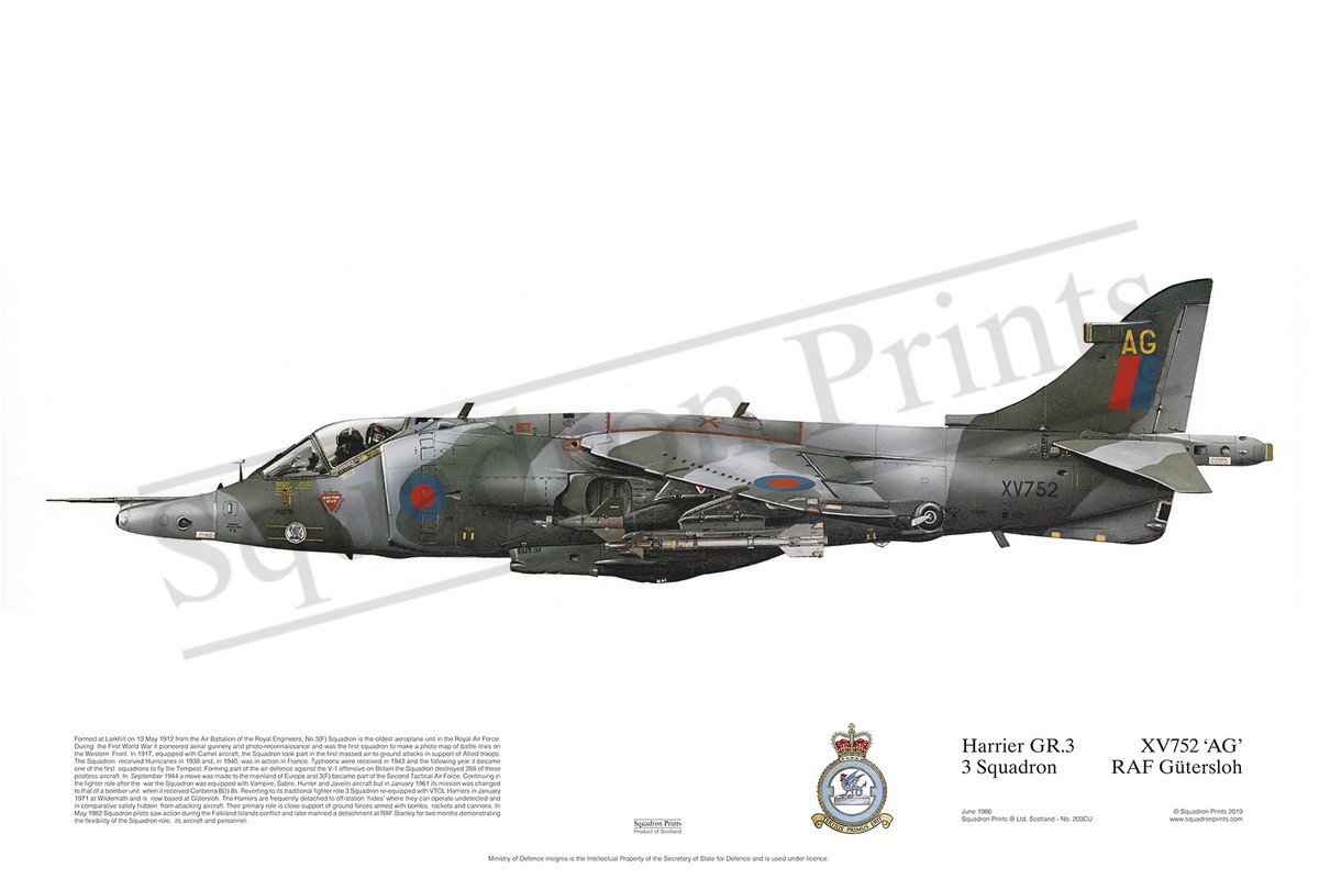 Harrier GR3 - Print | Squadron Prints